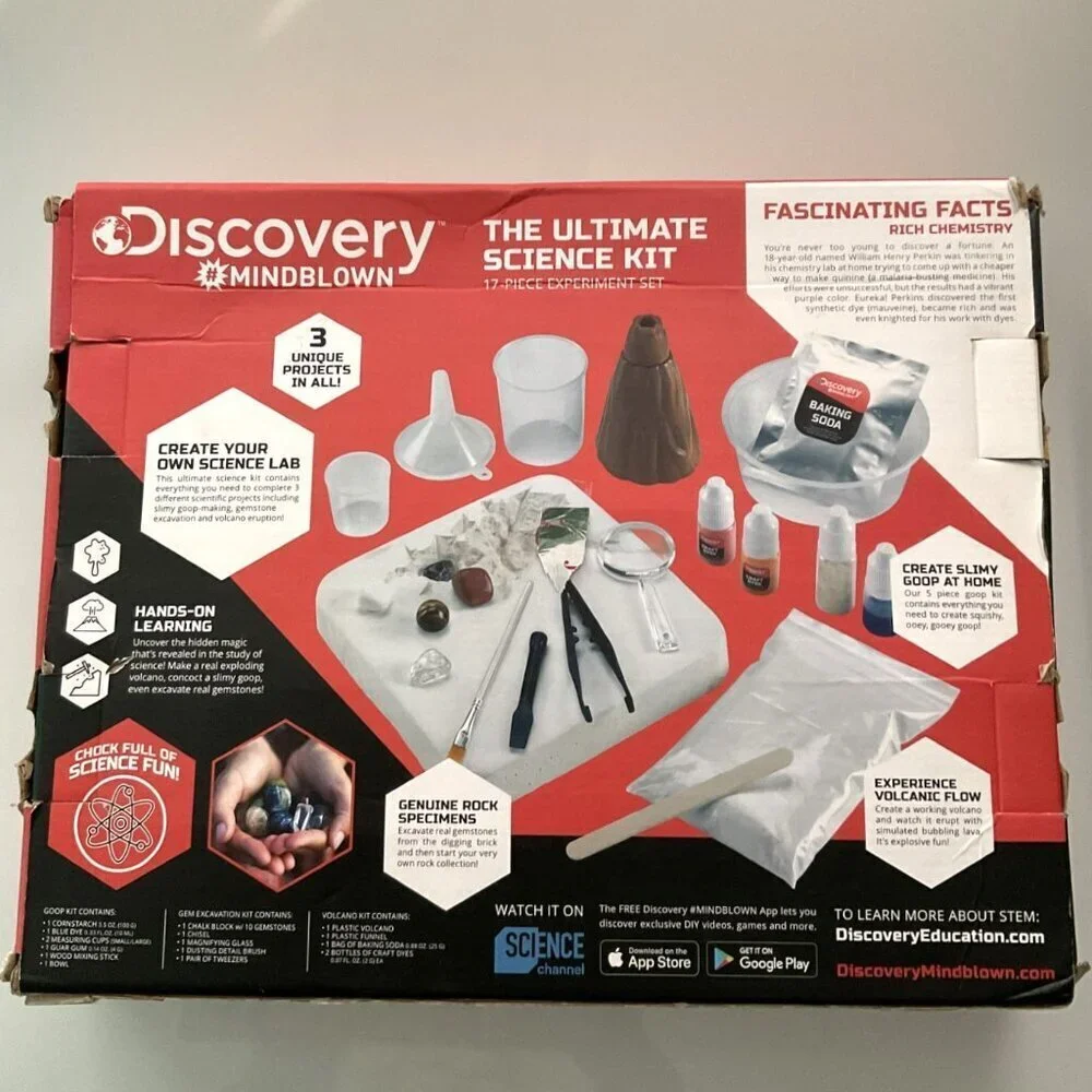 NEW DISCOVERY™ MINDBLOWN ULTIMATE SCIENCE EXPERIMENT 3 IN 1 KIT, STEM LEARNING